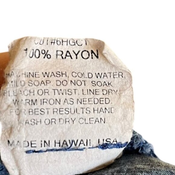 Jams World Dress Size Small Tapa Jungle Blu Vintage Blues Jungle Beach - Picture 12 of 13